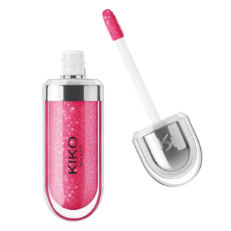 رژ لب مایع براق KIKO شماره ۱۰ رنگ Sparkling Strawberry - KIKO-Milano-3D-Hydra-Lipgloss-6.5-ml---10-Sparkling-Strawberry-