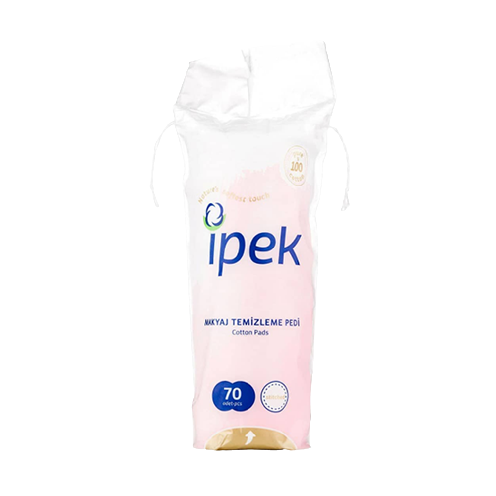 پد آرایشی آیپک مدل Makeup Cleanser بسته 70 عددی - ipek-cotton-makeup remover-70-pad-پد-آرایش پامک کن-لژو-ژو-۷۰تایی