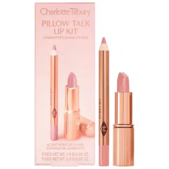 ست مینی رژ لب و مداد لب شارلوت تیلبری - Charlotte Tilbury Mini Pillow Talk Lipstick & Liner Set- شارلوت - ست مداد و رژ لب - شارلوت تیلبوری-لژو-ژو