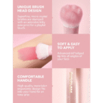 براش-مخصوص-رژگونه-مایع-شیگلم-پنجه-گربه-ای-(Color-Bloom-Liquid-Blush-Brush)-unique-brush-head-design--comfortable-handle