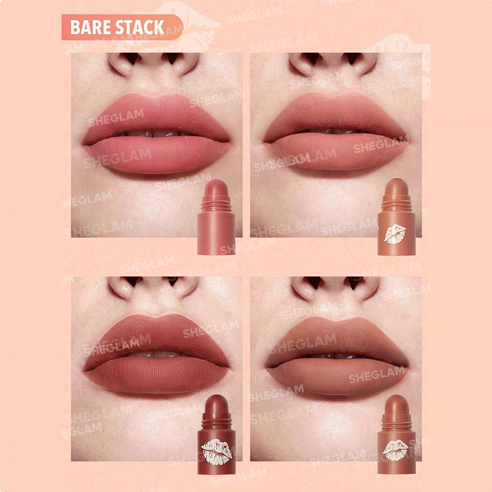 Mega-Lip-Stacks-Bare-Stack-رژلب-۴تیکه-رژلب-شیگلم-رژلب-لژو